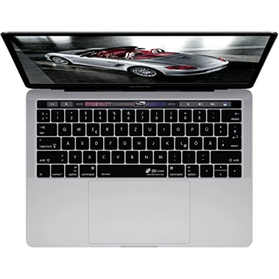 Abbildung von KB Covers GER MTB DE QWERTZ Layout deutsche Tastatur Abdeckung für MacBook Pro klar