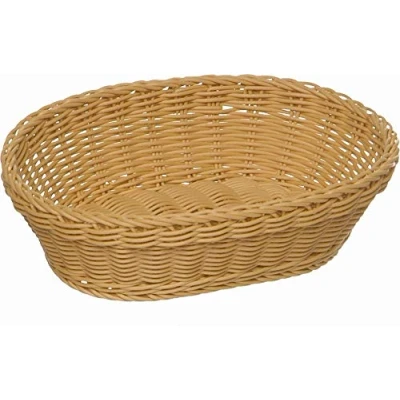 Abbildung von APS Korb, oval &quot;PROFI LINE&quot; Körbchen, Flechtkorb aus Polypropylen Abmessungen: 32 x 23 cm/Höhe: 7 cm/Farbe: Beige