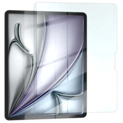 Abbildung von EAZY CASE Displayschutzfolie kompatibel mit iPad Pro 13&quot; (2024) Displayschutz Glas 10,9 Zoll Glasfolie 9H Härte 0,3mm dünne Tabletschutzfolie Tablet Schutzglas Folie Transparent Ultra Klar