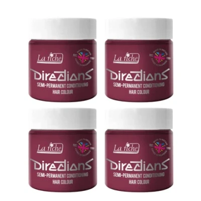 Abbildung von La Riche Directions Semipermanente Haarfarbe 100 ml Dose 4 Packung (Rose Red)