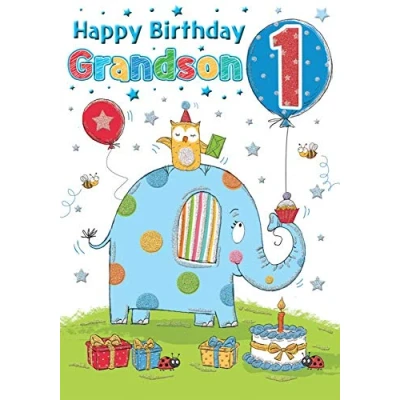 Abbildung von Regal Publishing C80114 Geburtstagskarte zum 1. Geburtstag, 22,9 x 15,2 cm