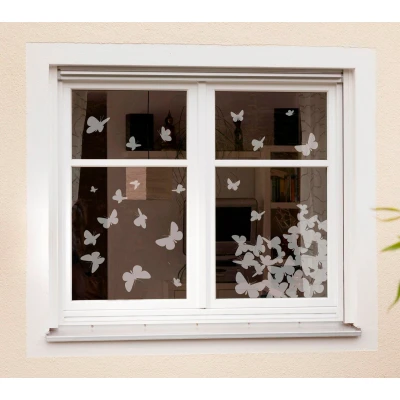 Abbildung von Komar Fensterbild &quot;Schmetterlinge&quot;, 31x31 cm, selbsthaftend