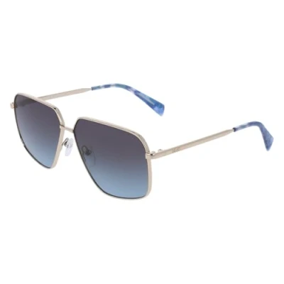 Abbildung von Liu Jo Unisex LJ162S 722 Gläser SONNENBRILLEN Metall Gold Grau Pilot Normal