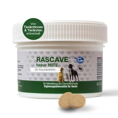 Abbildung von NutriLabs Rascave Hepar Mite Tabletten für Hunde 90 STK. Leber B Vitamine Gesundheitsprodukte Nahrungsergänzungsmittel Hund Leberkomplex