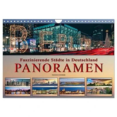Abbildung von Faszinierende Städte in Deutschland Panoramen (Wandkalender 2025 DIN A4 quer), CALVENDO Monatskalender