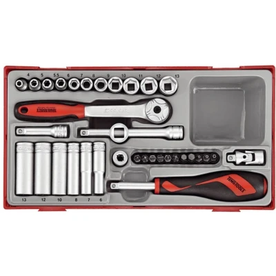 Abbildung von TengTools 03490109 Bit Umschaltknarre Kunststoffkassette Chrom Vanadium Stahl