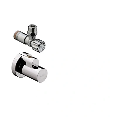 Abbildung von HG Flowstar Absperrventil+Kappe mit Kappe, chrom, passend zu 740051004