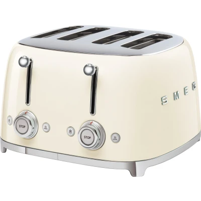 Abbildung von smeg toaster tsf03creu 4 scheiben creme 50s design