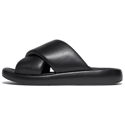 Abbildung von Fitflop Pantolette &quot;iQUSHION D LUXE&quot;, Flats, Sommerschuh mit gepolsterter Innensohle