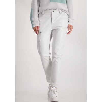 Abbildung von Monari Lederimitathose Hose Lederimitat Cargo in modernem Look