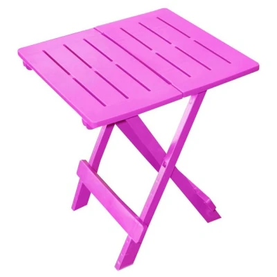 Abbildung von Spetebo Gartentisch Kunstoff Klapptisch ADIGE pink (Stück, 1 St., Kunststoff Tisch), Garten Beistelltisch klappbar
