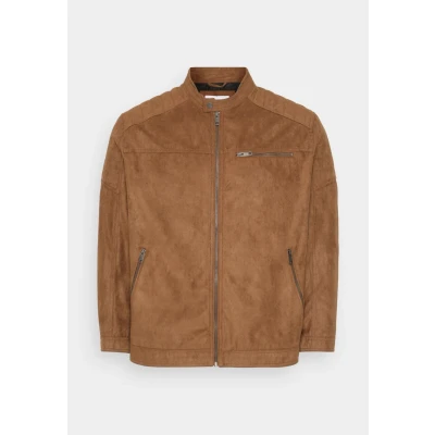 Abbildung von Jack &amp; Jones Jcorocky Jacket Kunstlederjacke, Herren, Größe: 6XL, Cognac