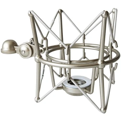Abbildung von keepdrum MS088SV Silber Mikrofon Spinne elastische Halterung für Rode Mikrofone NT1 A Podcsater Procaster