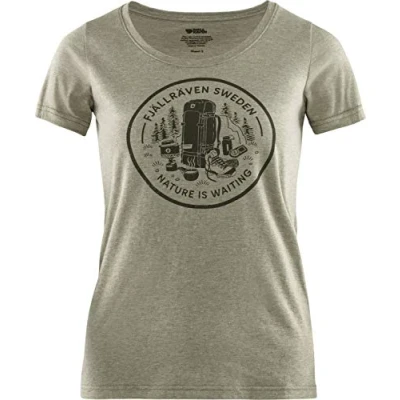 Abbildung von FJALLRAVEN F83512 622 999 Fikapaus T Shirt W Light Olive Melange XS