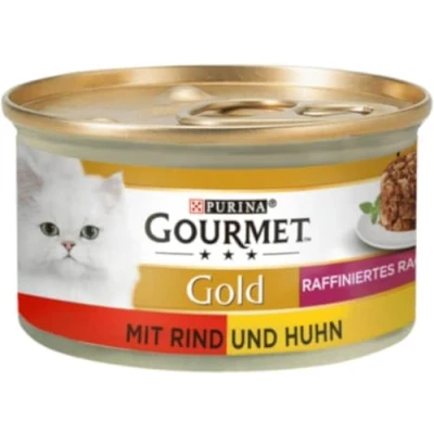 Abbildung von Purina Gourmet Gold raffiniertes Ragout Duett mit Rind und Huhn