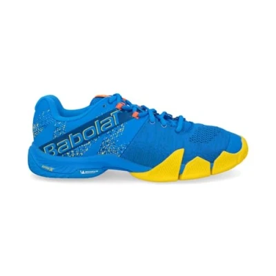 Abbildung von Babolat Movea Padelschuhe, Herren, Größe: 44.5, Frenchblue vibrant yellow Mesh