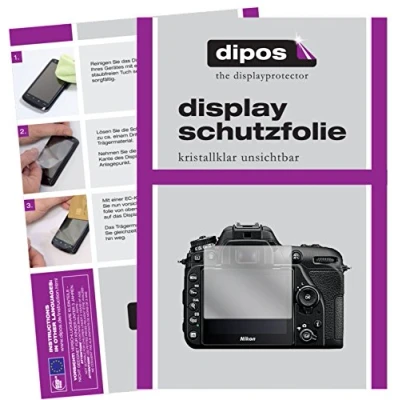 Abbildung von dipos I 6X Schutzfolie klar kompatibel mit Nikon D7500 Folie Displayschutzfolie