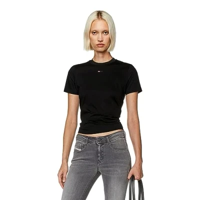 Abbildung von Diesel Microdiv Tshirt basic, Damen, Größe: Medium, Black