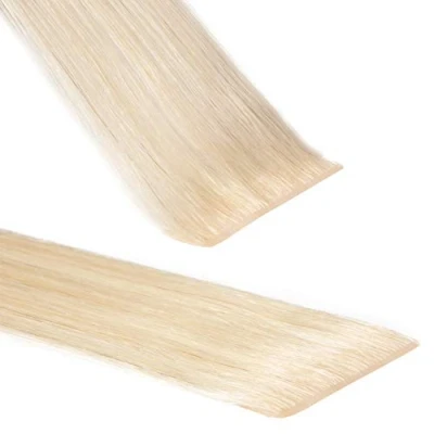 Abbildung von hair2heart Premium Invisible Tape Extensions Echthaar 40 Tapes 60cm Lichtblond