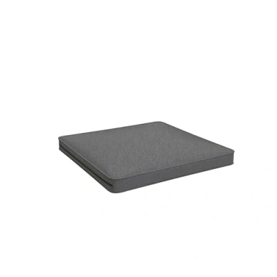 Abbildung von POKAR Loungekissen Sitzkissen Sitzauflagen Stuhl Stuhlkissen für Rattanmöbel Gartenmöbel Kissen Outdoor Sitzpolster Lounge Polster 70x70x5 cm, Grau