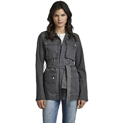 Abbildung von G STAR RAW Damen 70&#039;S Field Denim Jacke, Grau (faded blade D22970 D304 C778), XS