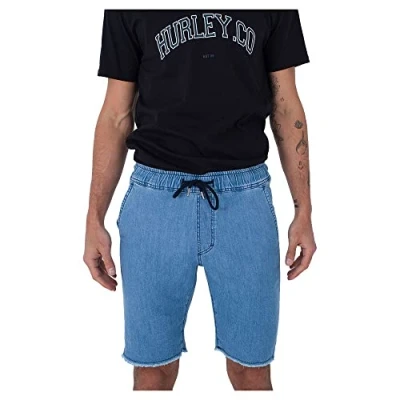 Abbildung von Hurley Herren M Oceancare Chambray Bermuda Shorts, Denim22, XL