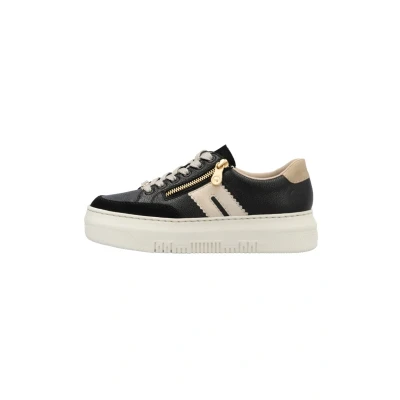 Abbildung von Rieker Sneaker low, Damen, Größe: 43, Black wihte Schuhe