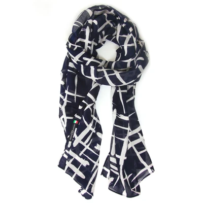 Abbildung von COLLEZIONE ALESSANDRO Modeschal &quot;Japan&quot;, im maritimen Look dunkelblau und weiß