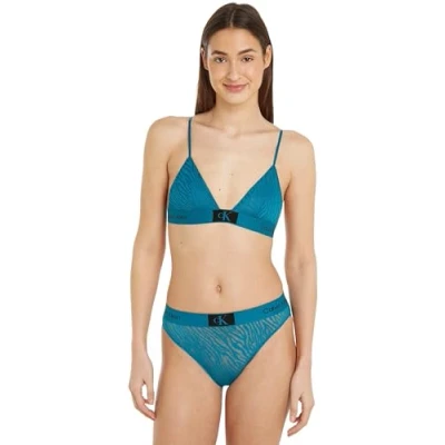 Abbildung von Calvin Klein Damen Slip Bikini Form High Waist mit Spitze