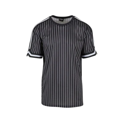 Abbildung von Urban Classics Striped Tshirt print, Herren, Größe: Small, Black white