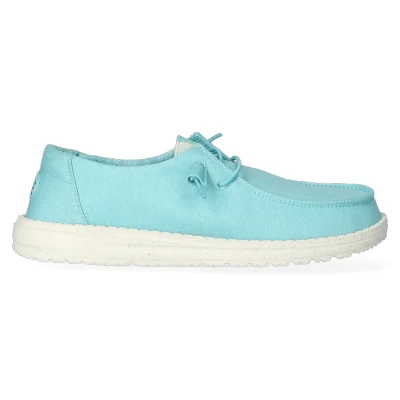 Abbildung von Heydude Sportlicher Schnürer, Damen, Größe: 39, Turquoise Textil/synthetik