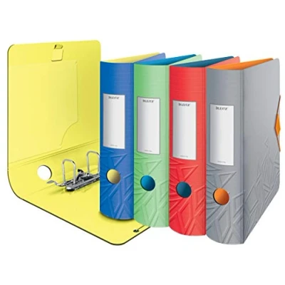 Abbildung von Leitz 180 Active Urban Chic Aktenordner, A4, sortiert, gebogener Rücken 82 mm Breite, elastischer Verschluss, leichtes Polyfoam, Chic, 11161099