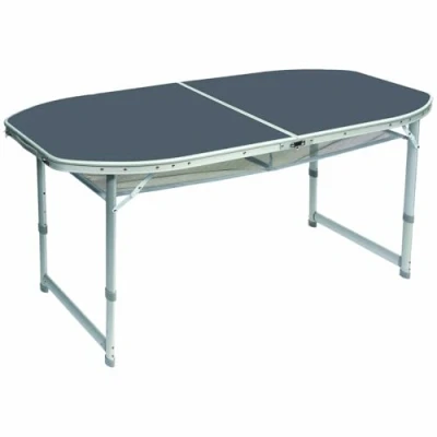 Abbildung von Bo Camp BC Prem Oval zu entfernen Bein Tisch, grau, 80 x 150 cm