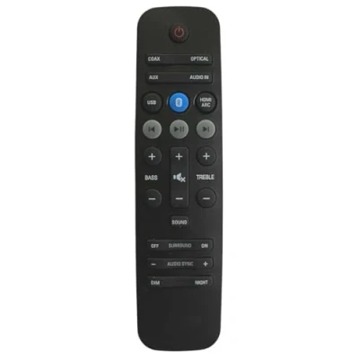 Abbildung von Ersatz Fernbedienung für Philips Soundbar HTL5130B/12 HTL5140B/12 HTL5145B/12 HTL5160B/12 HTL6140B/12