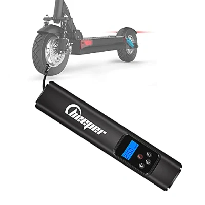Abbildung von Beeper ME140 Elektrische Luftpumpe für Auto, Elektroroller, Ball, Fahrrad etc., Schwarz, 26,7 x 5,2 5,5 cm