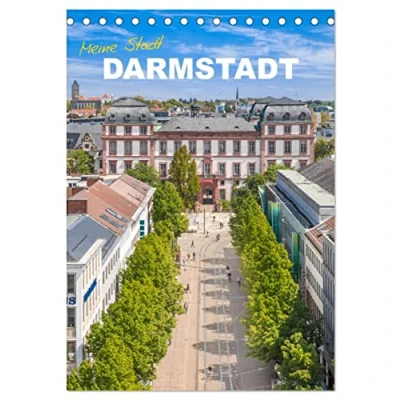 Abbildung von Meine Stadt Darmstadt (Tischkalender 2025 DIN A5 hoch), CALVENDO Monatskalender