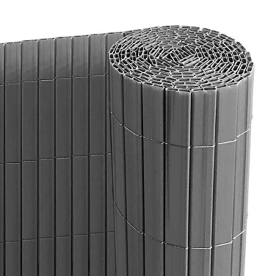 Abbildung von Ribelli® PVC Sichtschutzmatte mit Steg, extra stabil Sichtschutzzaun Sichtschutz Zaun Balkon Windschutz (160 x 800 cm, anthrazit)
