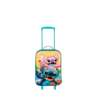 Abbildung von Disney Lilo und Stitch Ocean Soft 3D Trolley Koffer, Blau, 17 x 33 52 cm, Kapazität 26 L