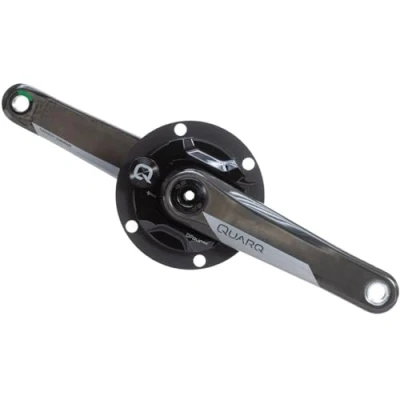 Abbildung von Sram Quarq Unisex Erwachsene DFour Kettenradgarnitur Powermeter, Schwarz/Silber, 175 mm