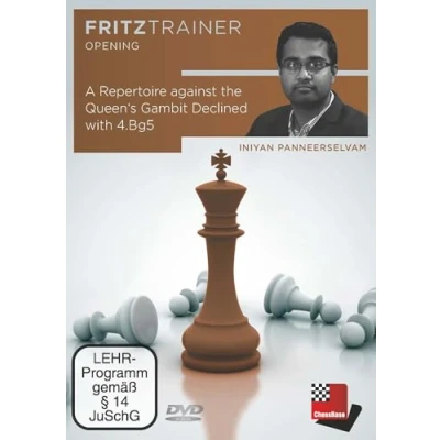 Abbildung von A Repertoire against the Queen‘s Gambit Declined with 4.Bg5: Fritztrainer interactive Video chess training (Fritztrainer: Interaktives Schachtraining)