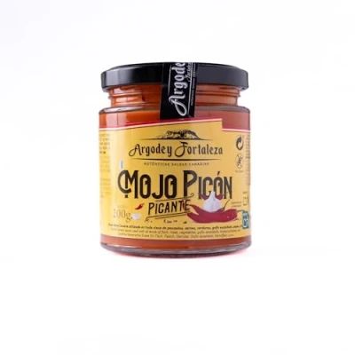 Abbildung von Argodey Fortaleza Mojo Picón Picante 200g Authentische Kanarische Sauce, Perfekt und Vielseitig zum Streichen auf Brot, Toast, Arepas, Kartoffeln. Ohne Konservierungsstoffe künstliche Zusätze.