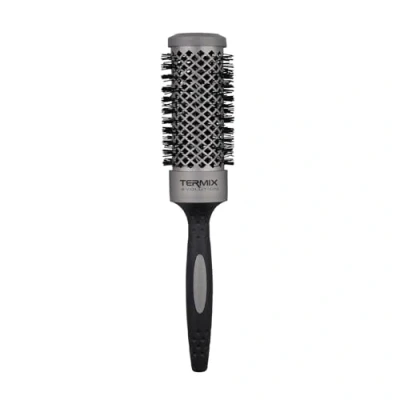Abbildung von Termix Evolution Basic. Thermische Rundhaarbürste mit ionisierter Hochleistungsfaser, speziell für mitteldickes Haar. Durchmesser: 43 cm.