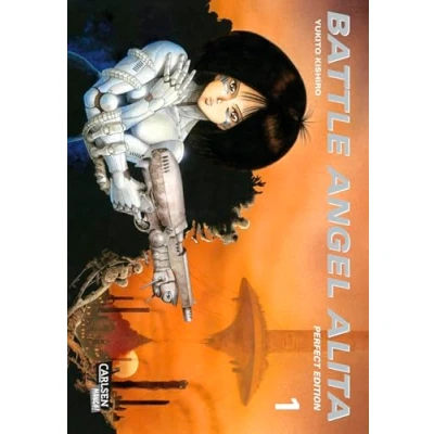 Abbildung von Battle Angel Alita Perfect Edition 1: Neuausgabe der verfilmten Science Fiction Manga Serie über einen weiblichen Cyborg mit Farbseiten und Zusatzmaterial