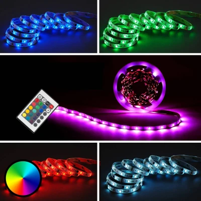 Abbildung von BRILONER Leuchten 10m LED Band, dimmbar, Strip RGB, Streifen 300xRGB 0,08W, selbstklebend, weiß, 10.000x10x2,5mm (LxBxH), 2024 300