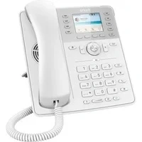 Abbildung von Snom D735 IP Telefon, SIP Tischtelefon ITSPA 2020 Award, hochauflösendes grafisches 2,7 Zoll TFT Display, 32 selbstbeschriftende Funktionstasten (8 physische), PoE, 2x Gigabit Ethernet, Weiß, 00004396