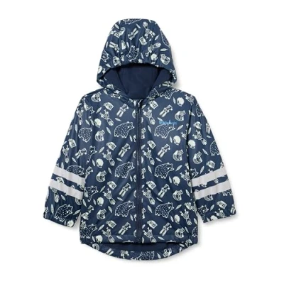 Abbildung von Playshoes Regenmantel Regenjacke Regenbekleidung Unisex Kinder,marine Waldtiere,140