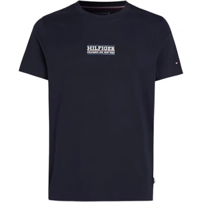 Abbildung von Tommy Hilfiger Small TEE Tshirt print, Herren, Größe: XS, Desert sky