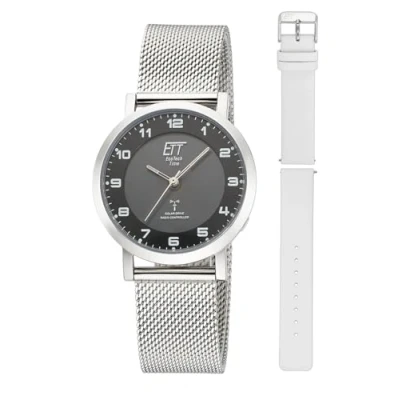 Abbildung von ETT Funkuhr Atacama, (Set, 2 tlg., mit Wechselband), Armbanduhr, Damenuhr, Solar, ideal auch als Geschenk