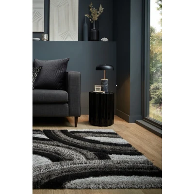 Abbildung von FLAIR RUGS Hochflor Teppich &quot;Velvet Shaggy&quot;, rechteckig, Shaggy