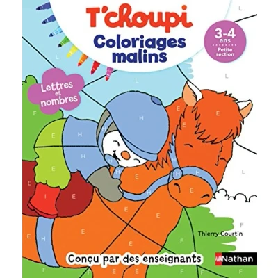 Abbildung von T&#039;choupi Lettres et nombres 3 4ans petite section Coloriages malins